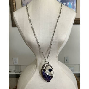 Hand Crafted "Designs by Atma" Purple Soul Pendant
